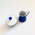 A mid century porcelain creamer pitcher and sugar bowl set. Elegant minimalist design by Fairwood Schonwald, Germany....