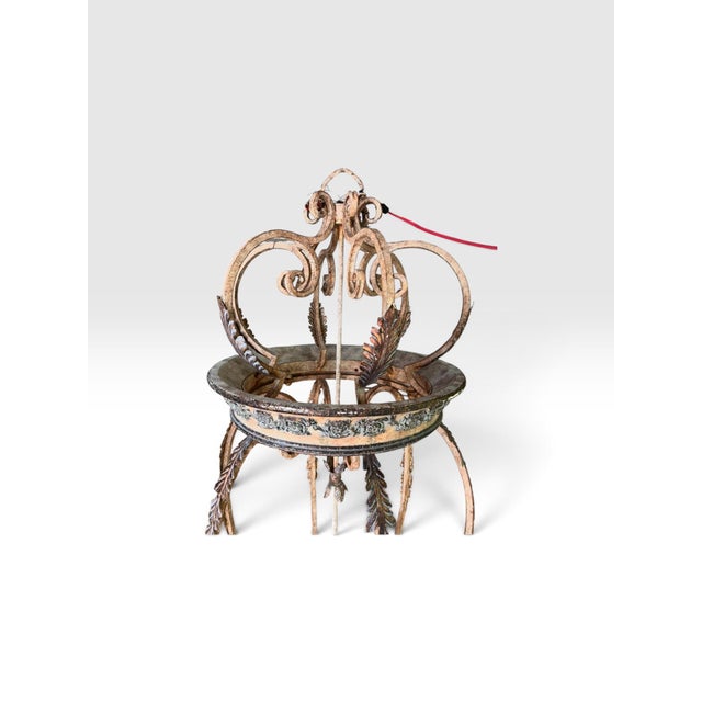 Metal 1980s Monumental Spanish Revival Hand-Forged Iron 10-Light Entryway Chandelier For Sale - Image 7 of 8