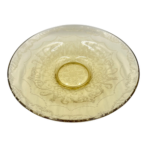 1930s Amber Madrid 11" Console Bowl Federal Glass Company Depression Glass