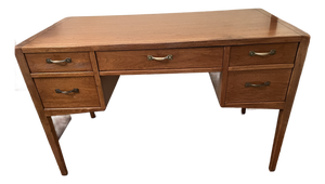 Vintage 1950s Sligh Cross Country Oak Desk – Grand Rapids Chair Co. Mid-Century Modern