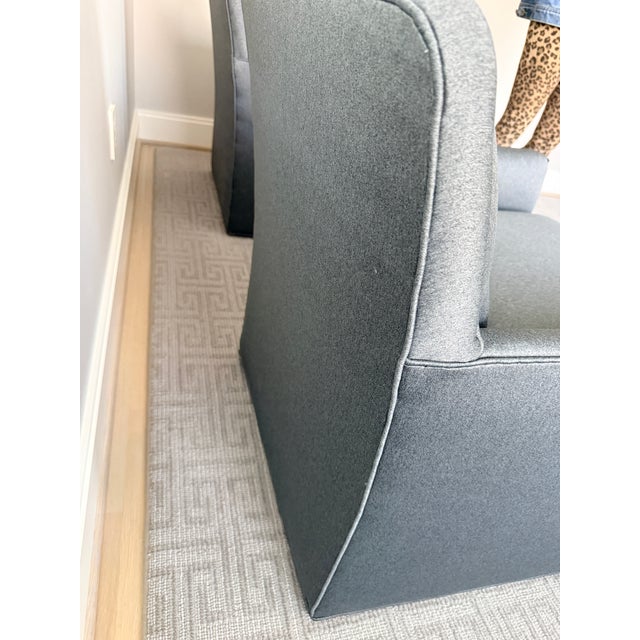 Gray Pair of Gray Lee Industries Swivel Chairs For Sale - Image 8 of 15