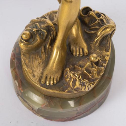 Sculpture of a Dancer, 19th Century, Gilded Bronze For Sale - Image 10 of 13