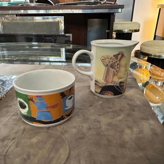 1990s Modern Coffee Service and Serving Tray Cafè Des Arts by Lavazza For Sale - Image 12 of 18