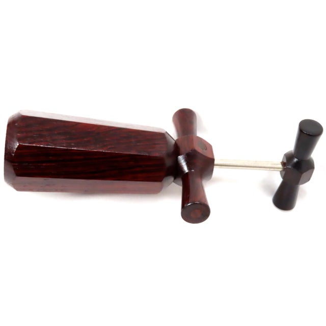 Mid 20th Century Fine Quality Hand Made Vintage Rosewood Double Action Corkscrew Circa Mid 20th Century For Sale - Image 5 of 13
