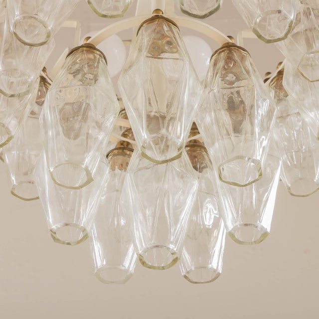 Poliedri Chandelier by Carlo Scarpa for Venini, Italy, 1960s For Sale - Image 6 of 13