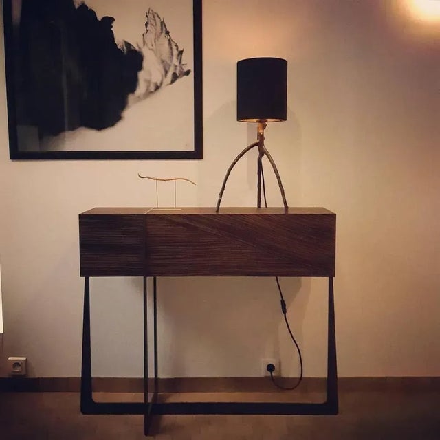 Brown Amazone Console Table by Plumbum For Sale - Image 8 of 9