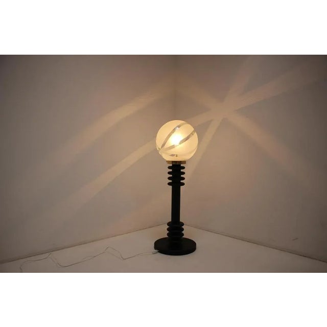 Floor Wood Lamp, Germany, 1970s For Sale - Image 16 of 18