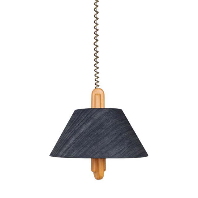 Ceiling Light with Silk Lampshade from Temde, 1960s For Sale