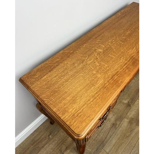 Vintage French Louis XIV Sideboard in Oak For Sale - Image 12 of 16