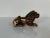 Vintage Bronze Lying Lion Statue Figurine For Sale - Image 10 of 10