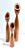 Signed MCM Danish Teak Tulip Candle Holders – Set of 3 For Sale - Image 4 of 7