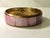 Mexican Vintage Pink Mother of Pearl and Gold Bangle For Sale - Image 3 of 8