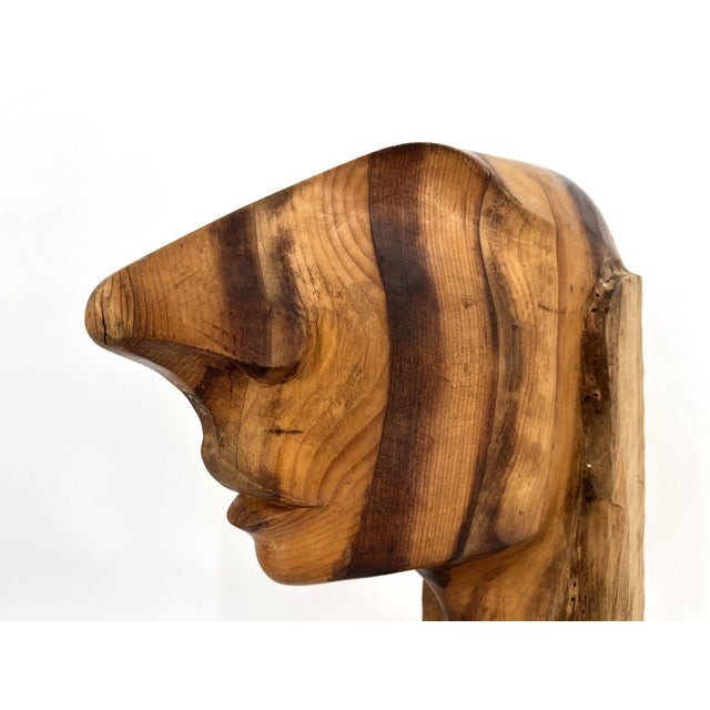 1970s Vintage Teak Sculpture, 1970s For Sale - Image 5 of 10