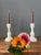 1960s Set of Two Vintage 1960s Milk Glass Candle Holders For Sale - Image 5 of 8