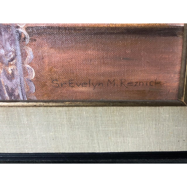 Early 20th Century Antique Oil on Canvas Board Painting For Sale - Image 4 of 9