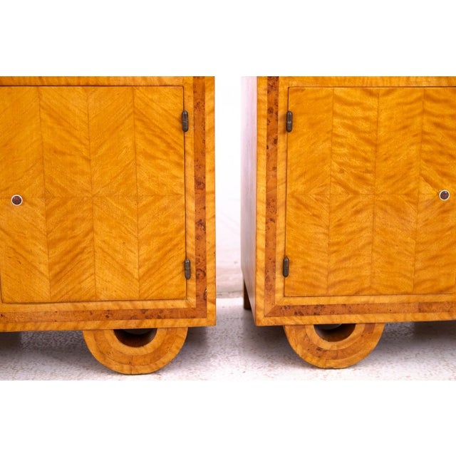 Vintage Polish Art Deco Nightstands, 1930s, Set of 2 For Sale - Image 13 of 15