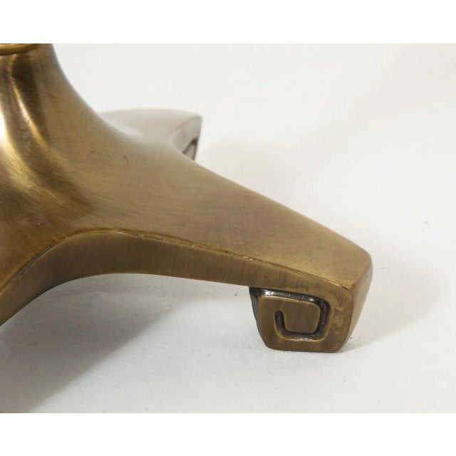 Pair of Midcentury Venetian Gold Leaf Blown Glass and Brass Table Lamps For Sale - Image 9 of 13