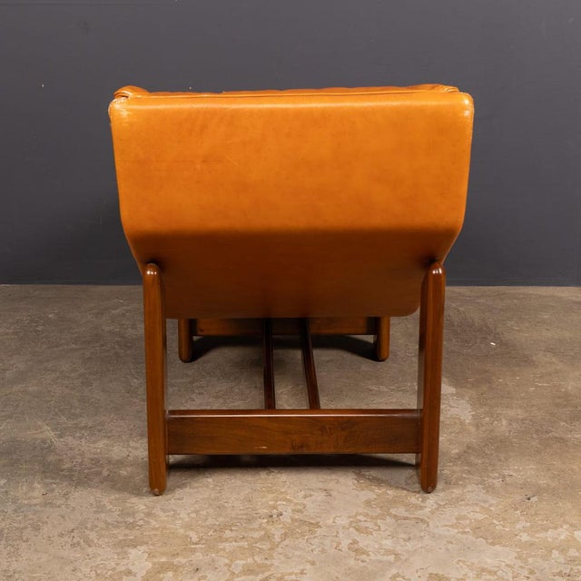 Italian Leather Periplo Chaise Longue by Tarcisio Colzani for Mobil Girgi, 1970s For Sale - Image 6 of 18