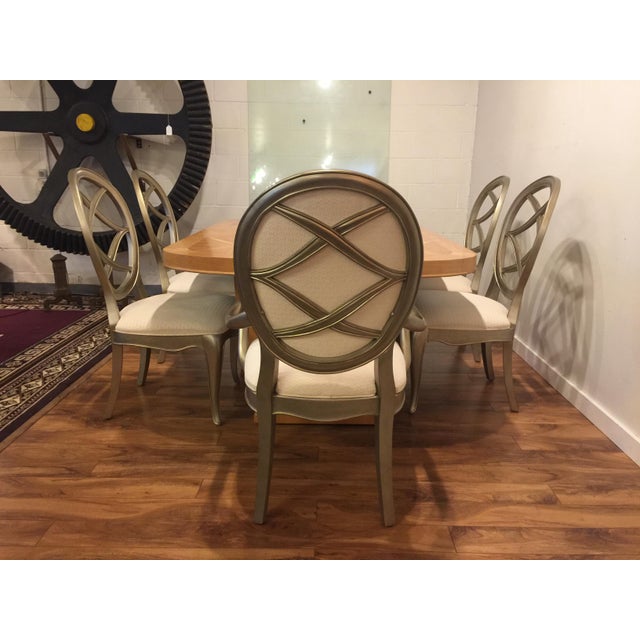 Thomasville Bogart Luxe Collection Burl Dining Set Chairish