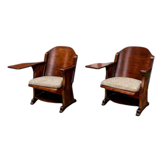 Pair of Auditorium Armchairs in Bentwood, Cimo, 1950s - Lot 140 For Sale