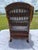 Chestnut Vintage Mid-Century Bielecky Brothers, Rattan, and Wicker Wingback Lounge Chair For Sale - Image 8 of 15