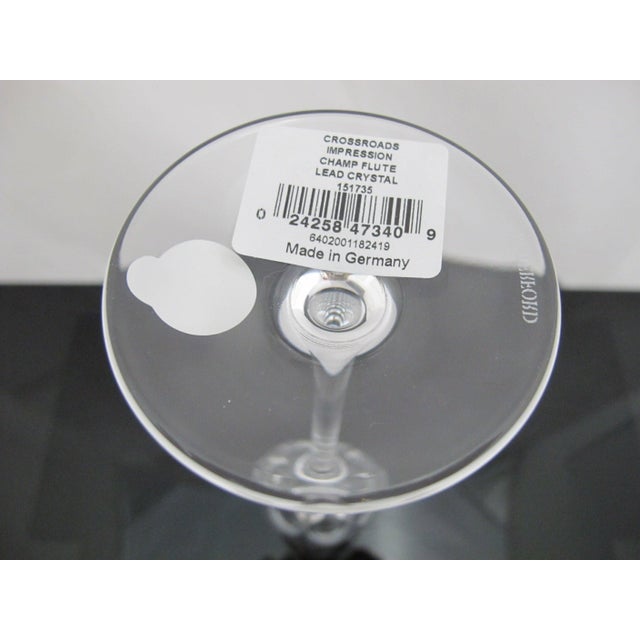 Waterford Crystal Crossroads Impression Champagne Flute Glass Original Box For Sale In Portland, OR - Image 6 of 7