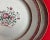 Set 10 antique 18th century Chinese export porcelain plates in famille rose palette decorated with bouquets of flowers...