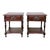 Spanish Carved Wood Bedside Tables with Lower Shelves, 1940s, Set of 2 For Sale - Image 11 of 11