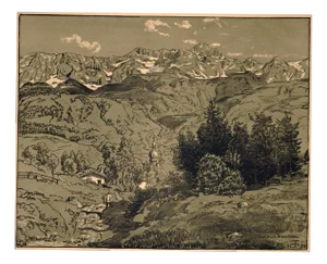 Hans Thoma, S. Anton Patenkirchen, 1895, Print