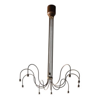 1960s Danish Copper Chandelier For Sale