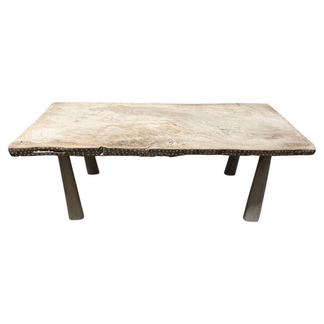 Wood Andrianna Shamaris Shell Inlaid Teak Wood Coffee Table For Sale - Image 7 of 18