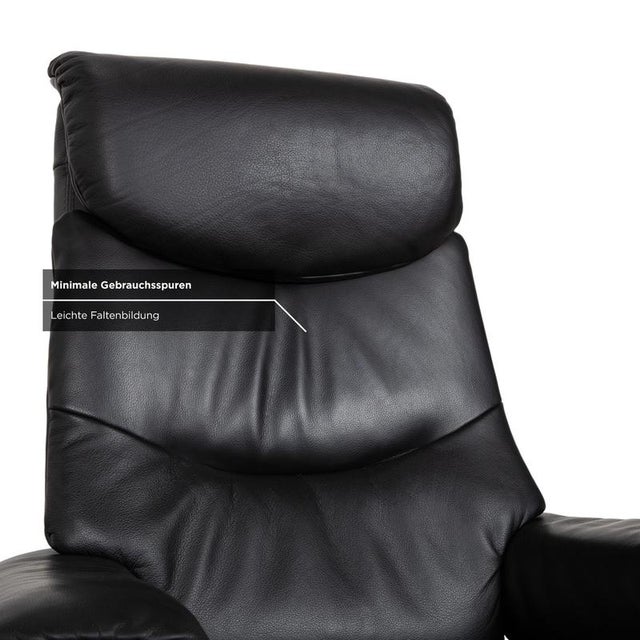 Mondo Multimaxx Relaks Leather Armchair Black Electric Function For Sale - Image 14 of 18