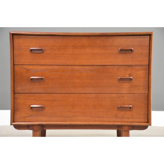Brown Modern Teak Dresser Chest by Icd For Sale - Image 8 of 10