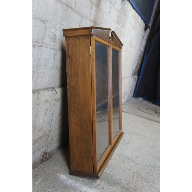 Antique Walnut III Open Pediment Wall Curio Chairish