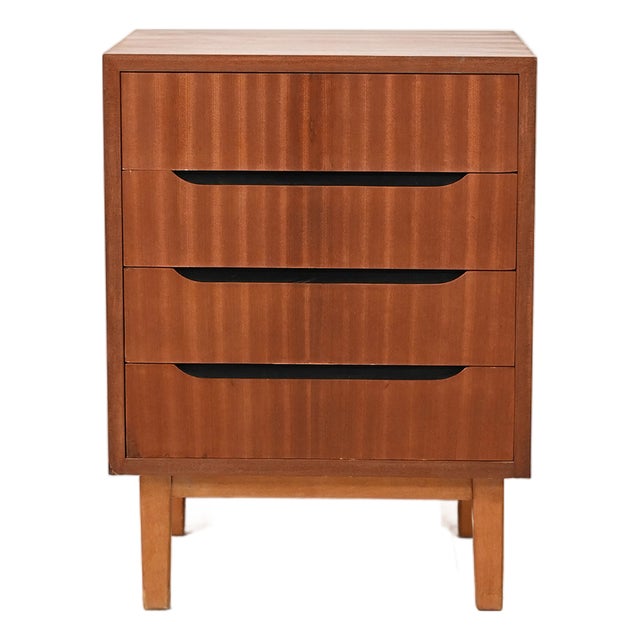 Small Scandinavian Mahogany Chest of Drawers, 1950s For Sale