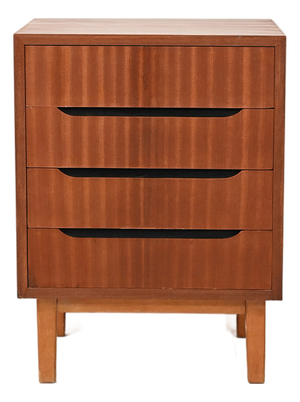 Small Scandinavian Mahogany Chest of Drawers, 1950s
