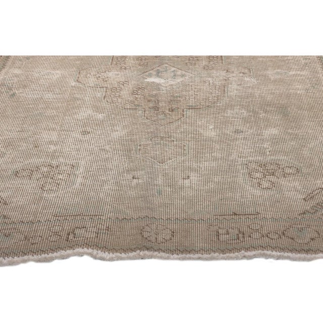 Mid 20th Century Distressed Faded Vintage Persian Rug, 03'01 X 04'07 For Sale - Image 4 of 10