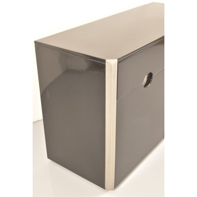 Azucena Chest of Drawers by Luigi Caccia Dominioni in Black Lacquered Wood I have official proof of authenticity such as...