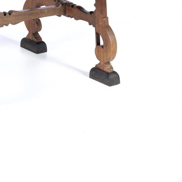 Indo-Portuguese Camp Table in Teak and Ebony, 17th Century For Sale - Image 5 of 6