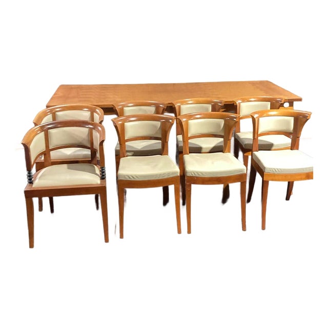 Vintage Leon Krier for Giorgetti Sella Magna 9-Piece Dining Set For Sale