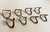 Vintage Sculptural Brass Napkin Rings, Set of 8 For Sale In Atlanta - Image 6 of 7