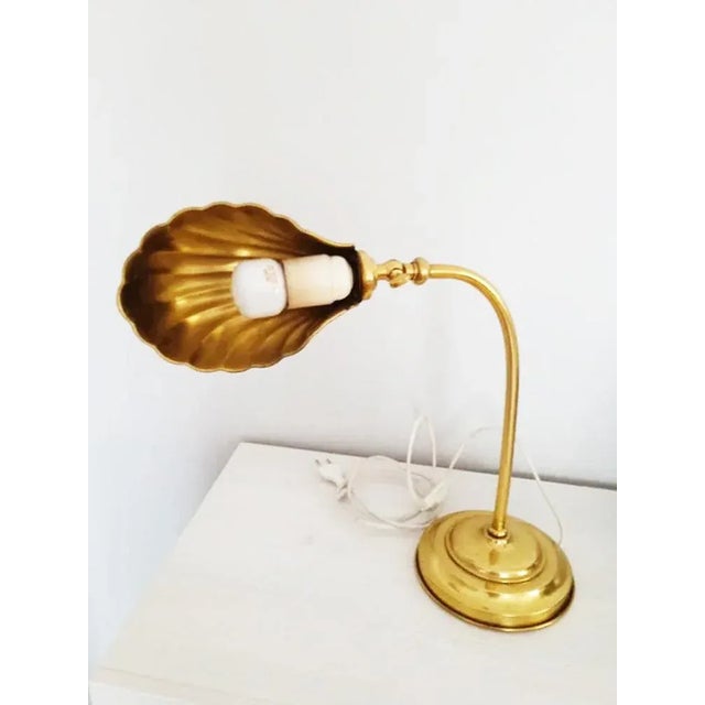 Metal Vintage Table Lamp in Brass For Sale - Image 7 of 10
