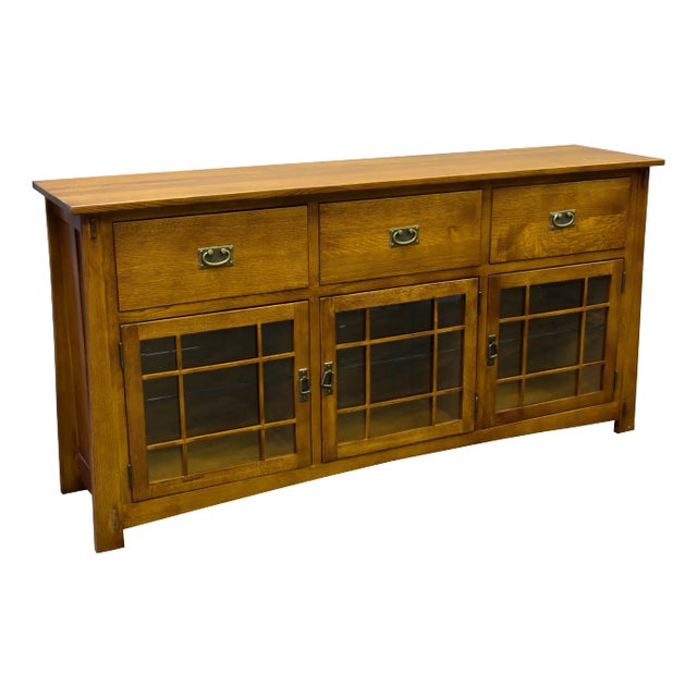 Craftsman Style Quarter Sawn Oak Sideboard - Michael's Cherry For Sale