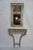 French Louis XVI Style Painted Console & Mirror from MLA Early 19th-century painted console and mirror in the Italian...