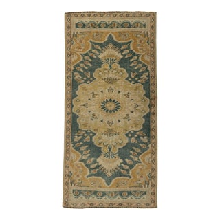 Turkish Mini Rug Oriental Hand Knotted Vintage Rug 1'7" x 3'3" #21251 For Sale