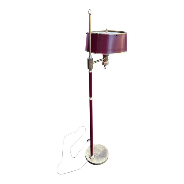 Vintage English Floor Lamp in Brass For Sale - Image 3 of 4