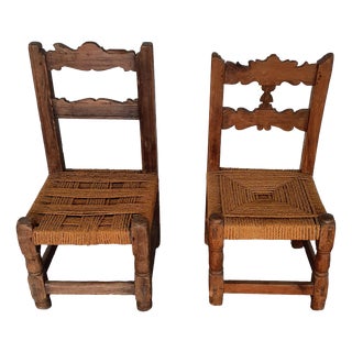 Brutalist Rope Chairs, 1900s, Set of 2 For Sale