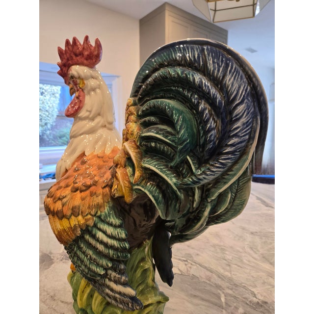 Rustic European Sur La Table Rooster Decorative Accent For Sale - Image 3 of 6