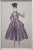 Raoul DUFY (1877 - 1953), Study of a dress for Paul Poiret Original watercolor drawing on paper, initials stamp lower...