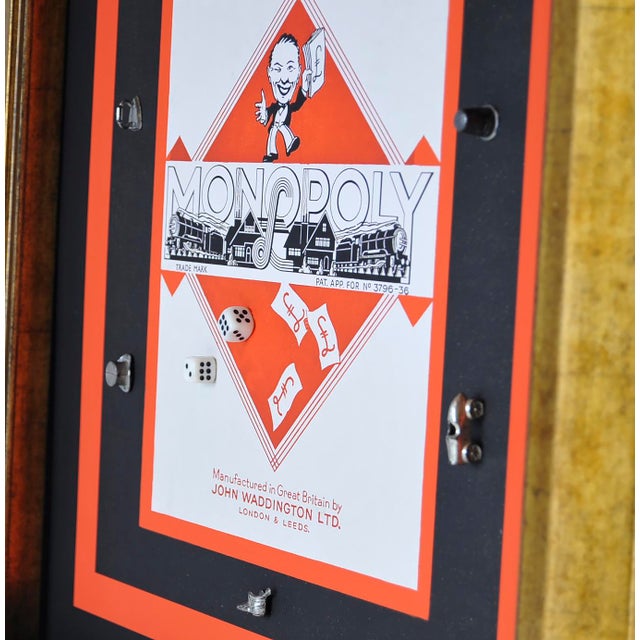 A Vintage Great Britain Monopoly Shadowbox For Sale - Image 4 of 6